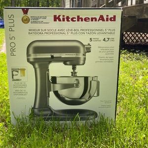 Kitchen Aid pro 5 brand new never opened silver